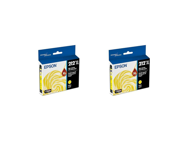 212 Claria Ink Standard Capacity Color Combo Pack (T212520-S) Works with Workforce WF-2830,2850 and Expression XP-4100,4105,(Pack of 2)