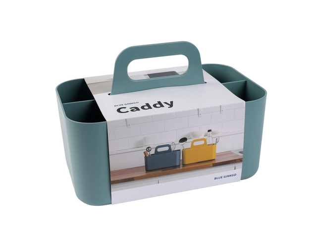 Stackable Organizer Caddy, Rectangle, Green, Made in Korea Portable. Adjustable. Home, Office & School Storage