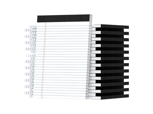 Legal Pads 8.5 X11, Narrow Ruled Notepads, 24 Pack, 50 Sheet/Pad White Legal Pads, Tear Off Notepad, Perforated Writing Pad, Notebook Paper College...