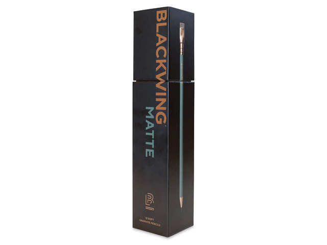 Matte Pencils, Soft Japanese Graphite, Green Finish, 12 Count