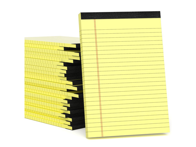 24 Pack Small Legal Pads 5x8 Yellow Note Pads 5x8 College Ruled Notepad Yellow Writing Pads 5x8 Small Pads of Paper Lined Paper Pads of Paper...