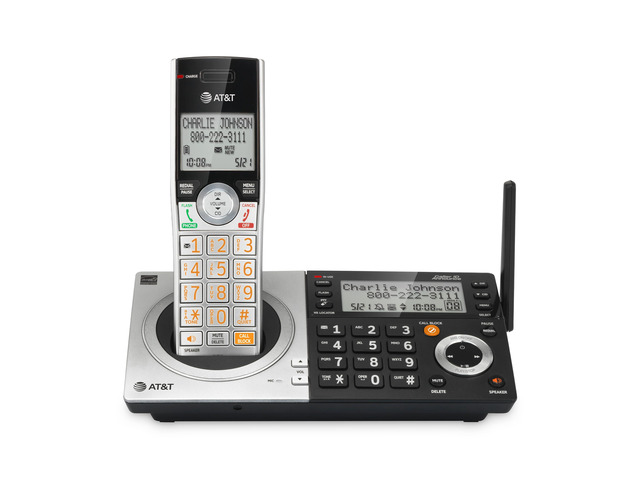 CL83107 DECT 6.0 Cordless Phone, 5-Handset, Silver/Black Dual Keypad Base, Answering Machine, Smart Call Blocker, Caller ID Announcer, Intercom &...