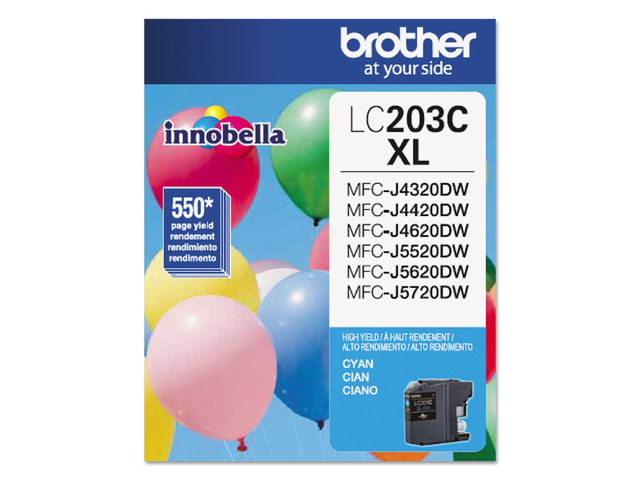 Printer LC203C High Yield Ink Cartridge, Cyan, 1 Count (Pack of 1)