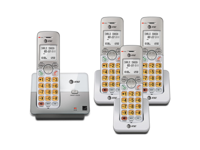 EL51403 DECT 6.0 4-Handset Cordless Phone with Simulated Full-Duplex Speakerphone, Backlit LCD Display & Lighted Keypad, Caller ID/Call Waiting,...