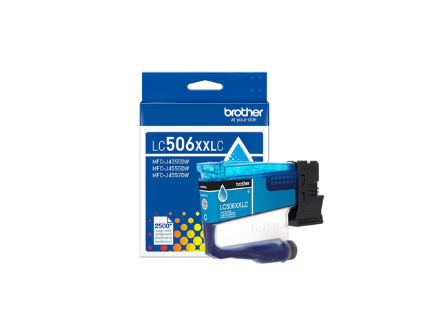 Genuine LC506XXLC Super High Yield Cyan Ink Cartridge (for use INKvestment 4355, 4555, and 4557 Printers)