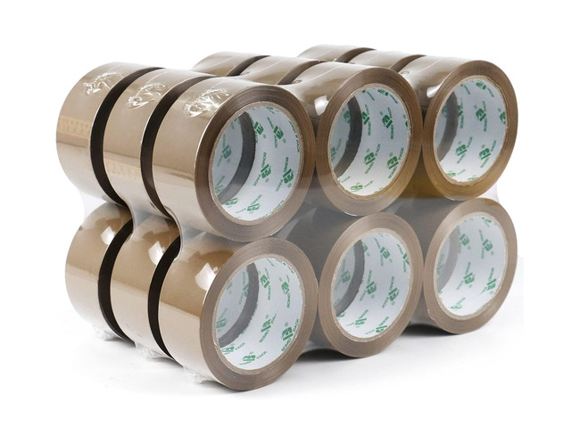 18Rolls Brown Packing Tape, Brown Packaging Tape for Shipping, Moving and Storage, 2.4Mil 1.88 Inch x 60 Yard