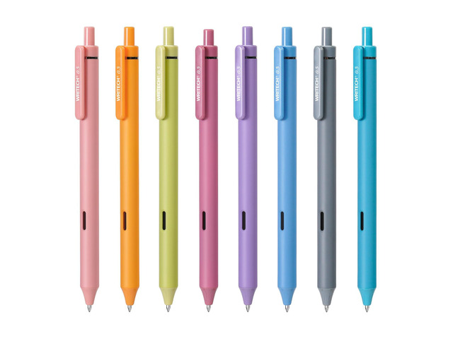 Fine Point Gel Pens: 8ct 0.5mm Multi Colored Ink Colors Retractable Pen for Smooth Writing Note Taking Journaling Assorted Coloring No Bleed &...
