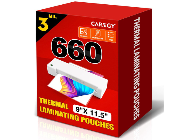 Thermal Laminating Pouches,660 Pack Laminating Sheets, 3 Mil 9 x 11.5 Inches Lamination Sheet Paper for Laminator, Round Corner Letter Size, Office...