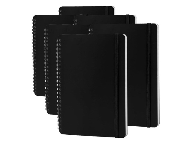 Spiral Notebook For Women & Men, 2PCS Spiral Journal Notebooks, 5.9 x 8.3 College Ruled Notebook For Work Notes, Journal Writing, And Daily Life...