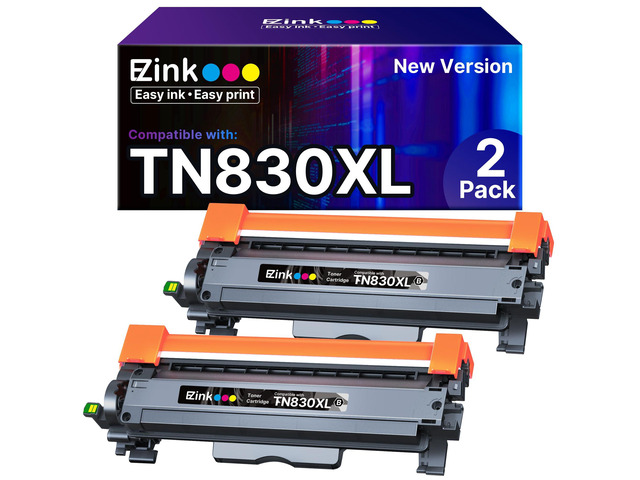TN830XL Toner for Brother Printer Compatible for Brother TN830XL TN830 Toner Cartridges to Use with DCP-L2640DW HL-L2460DW HL-L2480DW HL-L2400D (2...