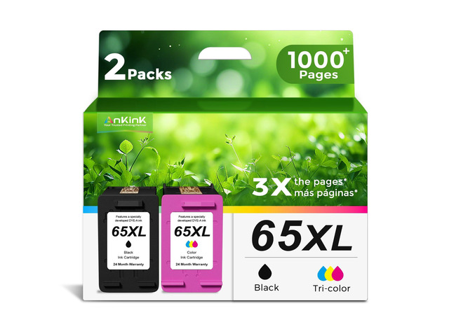 65XL Black Color Ink Cartridge Replacement for HP Ink 65 HP65 XL HP65XL For Envy 5055 5000 5052 5010 5070 5014 Deskjet 3755 3700 3772 2600 3752...