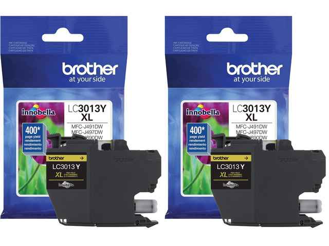 Printer LC3013Y Single Pack Cartridge Yield Up to 400 Pages LC3013 Ink Yellow (Pack of 2)