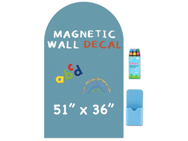 Large Arch Magnetic Wall Decal - 51' x 36' Matte Finish Chalkboard Sticker for Wall - Magnetic Board for Home(Celadon)