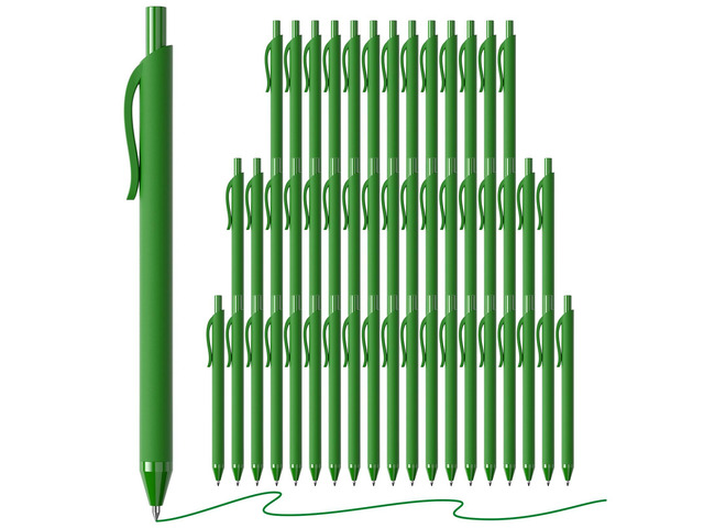 Green Pens Bulk 50 Pack 1.0mm Ballpoint Pen for Smooth Writing Medium Point No Bleed Retractable Click Pens for Office School College Work, Servers...