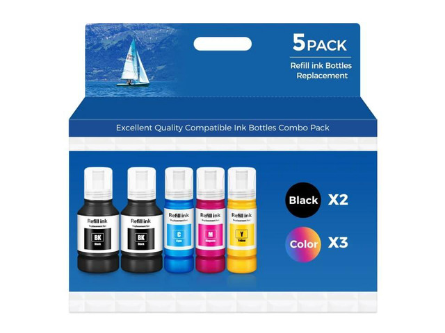 Ink Refill Bottles for ET-4850 ET-3850 ET-2850 ET-4760 ET-3760 Ink Refill for ET-15000 ET 4850 ET 3850 ET 2850 ET-4950 ET-2760 ET-3830 ET 4760 ET...