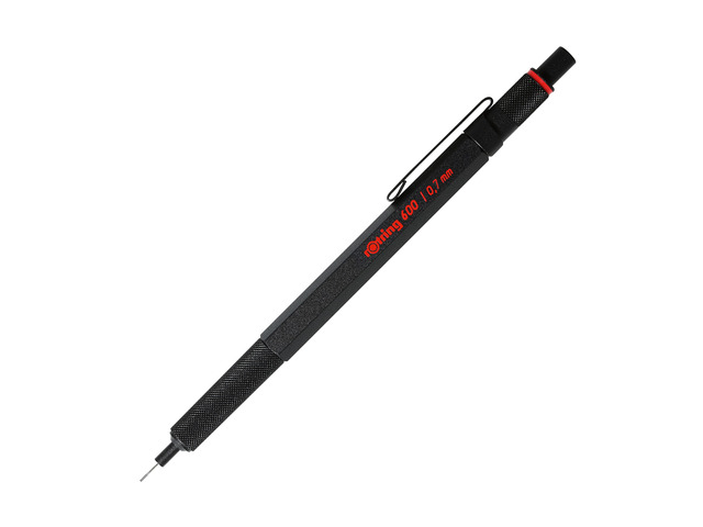 600 Full-Metal Body Mechanical Pencil, 0.7mm, Black - For Precise Ruler-Based Drawing