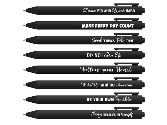80 Pcs Motivational Pens Christian Ballpoint Pens Inspirational Quotes Writing Tool Small Retractable Tiny Black Ink Religious Gifts for Women Men...