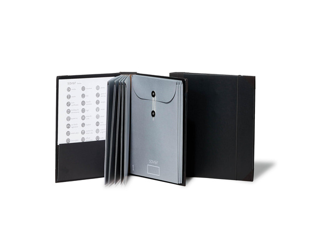 The Folio Important Document Organizer by Binder with Guided Labels, Acid-Free File Folder Organizer with 10 Pockets, Document Holder for Home...