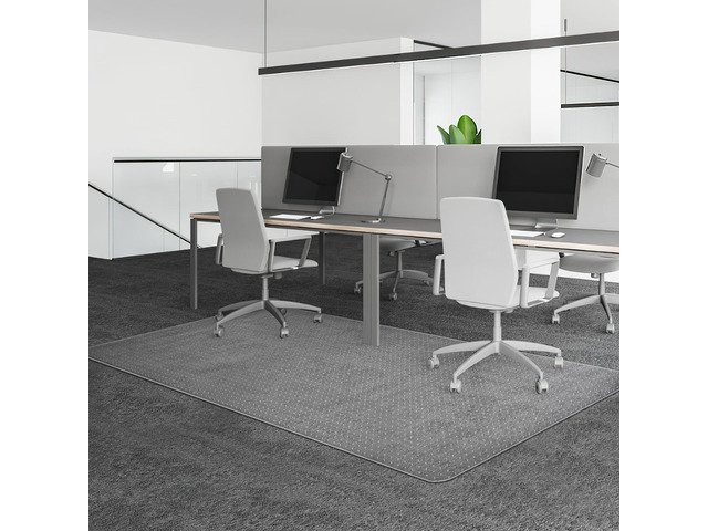 Office Chair Mat for Low Pile Carpet, 46'' x 96'' Clear Desk Chair Mat, Premium Quality Hard Carpet Protector for Work, Home, Gaming, Easy Glide...
