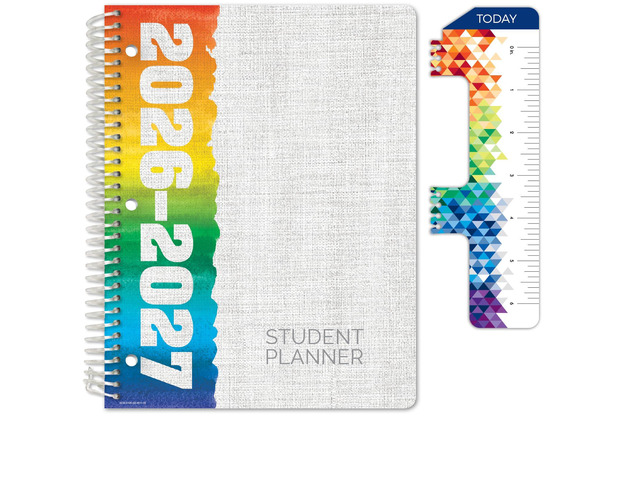 2026-2027 Middle & High School Student Planner 8.5' x 11' - Dated Weekly & Monthly Academic Planner with Ruler/Bookmark & Stickers, Ideal for...