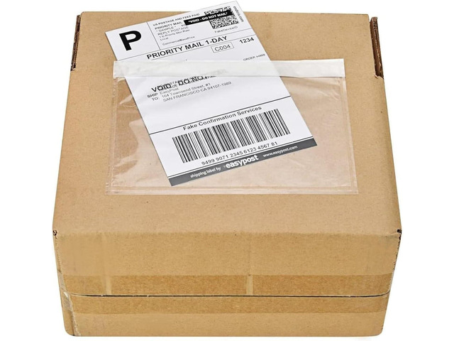 6' x 9' Clear Adhesive Top Loading Packing List Clear Shipping Pouches, Mailing/Shipping Label Envelopes (500 Pack)