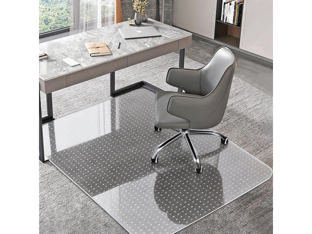 Office Chair Mat for Carpets, Clear Computer Desk Chair Mat for Low Carpeted Floors, Thick and Sturdy Carpet Protector, Easy Glide and Flat Without...