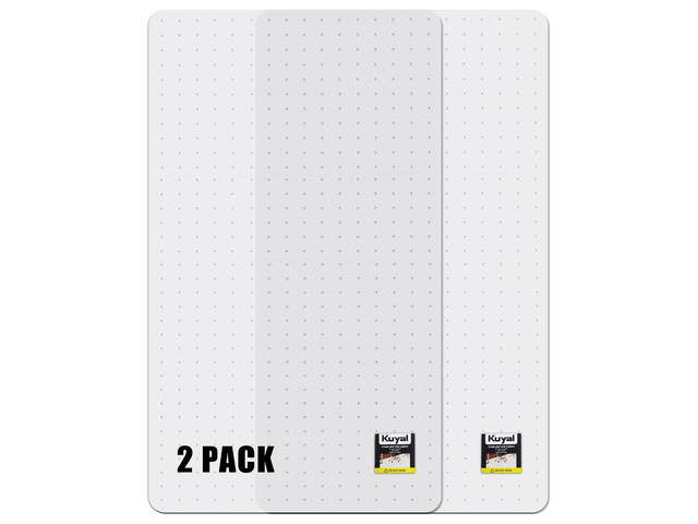 Office Chair Mat for Carpet, Set of 2, Heavy Duty Computer Chair Mat 32''x55'', Under Desk Protector Carpeted Clear Floors Mat, Easy Chair...