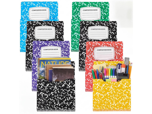 8 Pack Magnetic File Folder Holder for Whiteboard Classroom Storage 10'x13'x1.2' Hanging Magnetic Wall File Organizer, Refrigerator Magazine...
