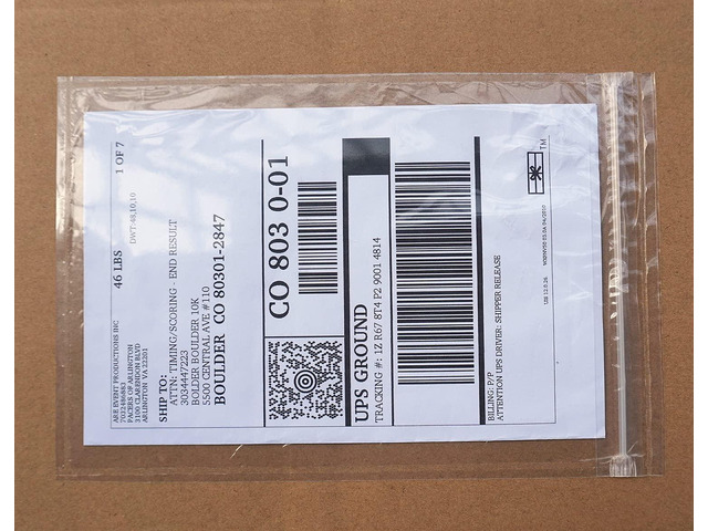 Premium 6.7'' x 10'' Resealable Adhesive Shipping Label/documents Pouches (400 Pack)