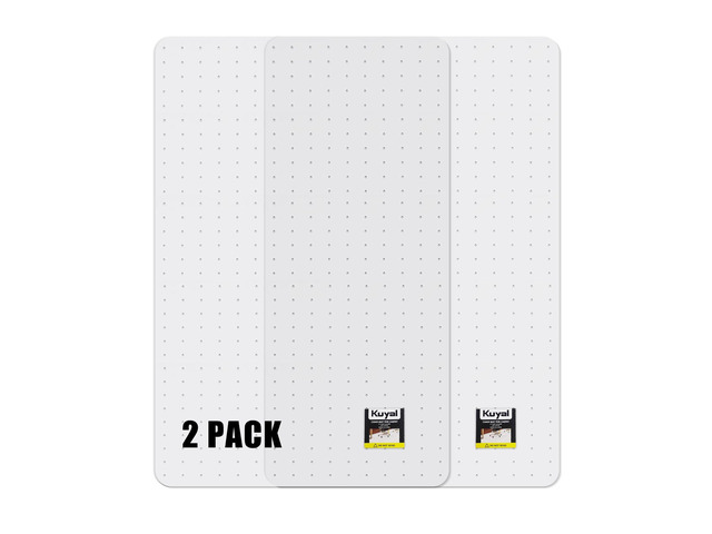 Office Chair Mat for Carpet, Set of 2, Heavy Duty Computer Chair Mat 32''x48'', Under Desk Protector Carpeted Clear Floors Mat, Easy Chair...