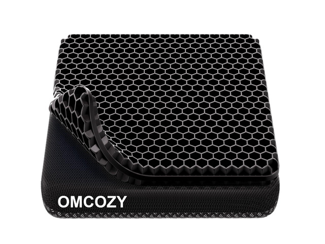Gel Seat Cushion, Cooling Honeycomb Design for Office Chair Car Wheelchair Cool & Breathable, Soft & Comfortable