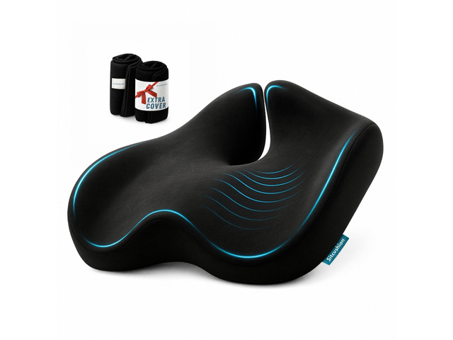 Seat Cushions for Office Chairs, Sciatica Pain Relief Cushion for Tailbone Extra Large Office Chair Cushion for Healthy Sitting Posture, Sciatica...