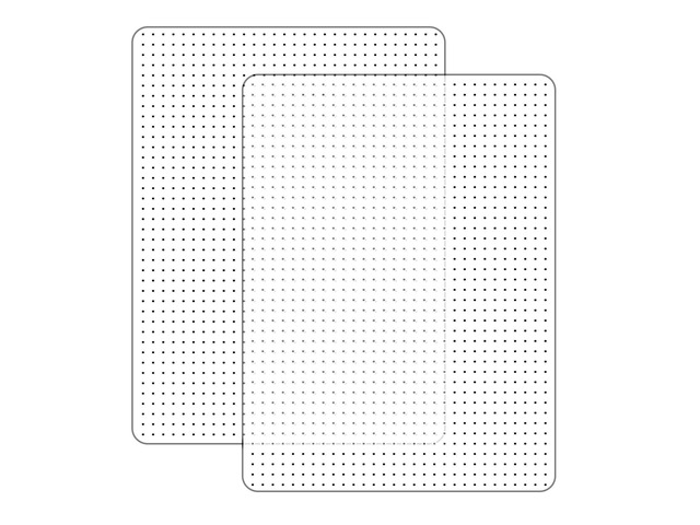 Office Chair Mat for Low-Pile Carpet 36' x 48', 2-Pack Office and Home Set Clear PVC With Anti-Slip Studs, Prevents Carpet Wear From Rolling Chair...