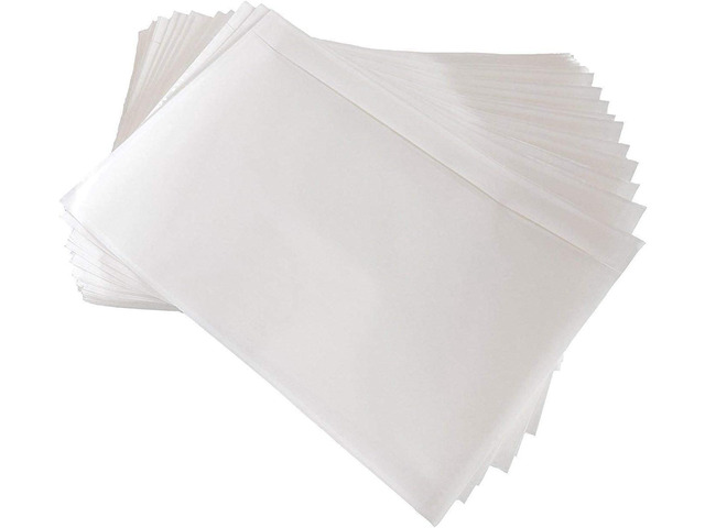 (240 Pack) Clear 9.5'' x 6.7'' Packing List Envelopes, Adhesive Shipping Label Pouches/Sleeves, Easily Fits Half of Letter-Size Paper