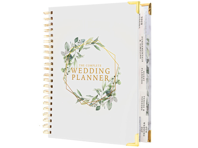 Wedding Planner Book and Organizer - Wedding Planner Book - Bridal Planning Binder with Countdown Calendar - Bride Gifts - (FLORAL)
