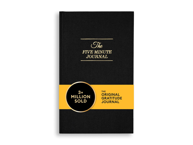 The Five Minute Journal, Original Daily Gratitude Journal, Reflection & Manifestation Journal for Mindfulness, Undated Daily Journal with Gold...