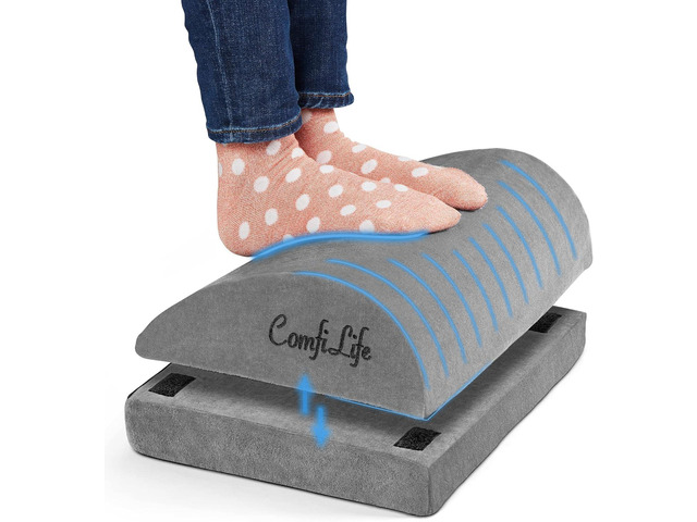 Foot Rest for Under Desk at Work Adjustable Desk FootRest for Office Chair, Gaming Accessories Ergonomic Teardrop Design for Back, Hip & Leg Pain...