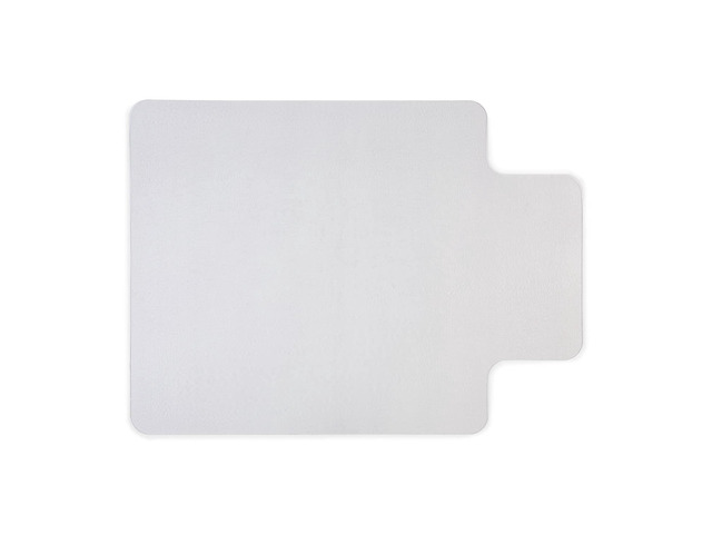 Office Chair Mat, Clear, Hard Floors, 48x36 Inch, Textured Extended under-desk coverage with smooth glide on hard flooring surfaces