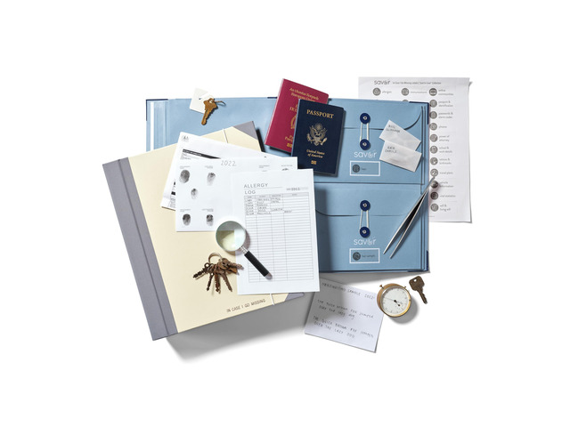 The Folio If I Die Binder Organizer with Labels by Acid-Free Important Document Organizer with 10 Pockets, Document Holder for Birth...