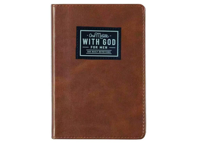 2026 One minute WITH GOD for men, 365 days of daily prayer brown book, Bible prayer Faux Leather Journal 0793898717173: Amazon. com