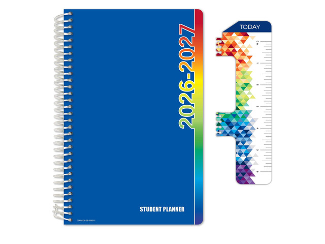 2026-2027 Middle & High School Student Planner 5.5' x 8.5' - Dated Weekly & Monthly Academic Planner with Ruler/Bookmark & Stickers, Ideal for...