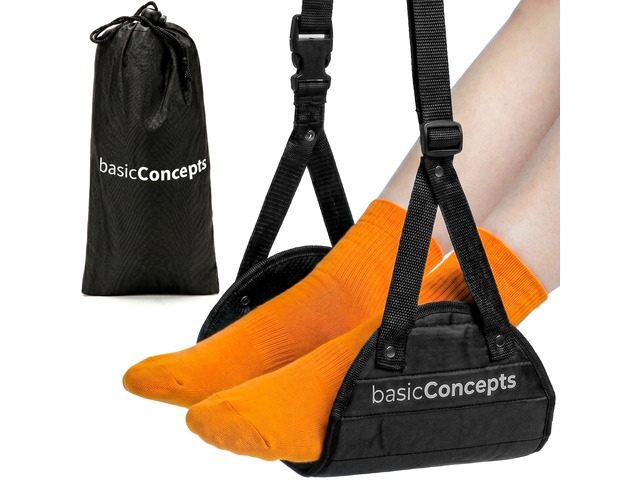 Airplane Foot Hammock for Plane Travel Essentials - Airplane Travel Essentials, Long Flight Foot Rest - Plane Gadgets