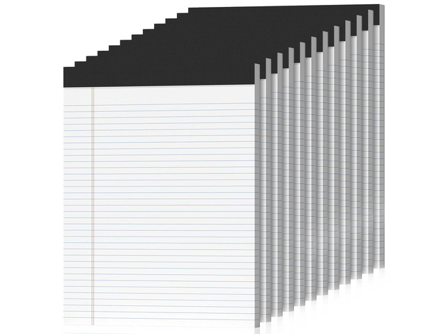 12 Pack Legal Pads 8.5 x 11 College Ruled 600 Sheets Note Pads 8.5 x 11 Inch Notepads Perforated Writing Pads 8.5 x 11 Pads of Paper Lined White...