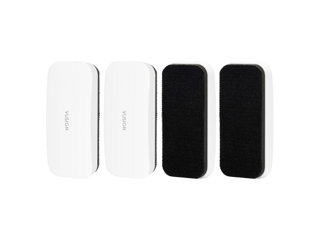 Dry Erase Eraser, Magnetic White Board Eraser- 4 Pack, White Strong Magnet & Ergonomic Design Dry Eraser for Glass Board, Calendar Board, Office,...