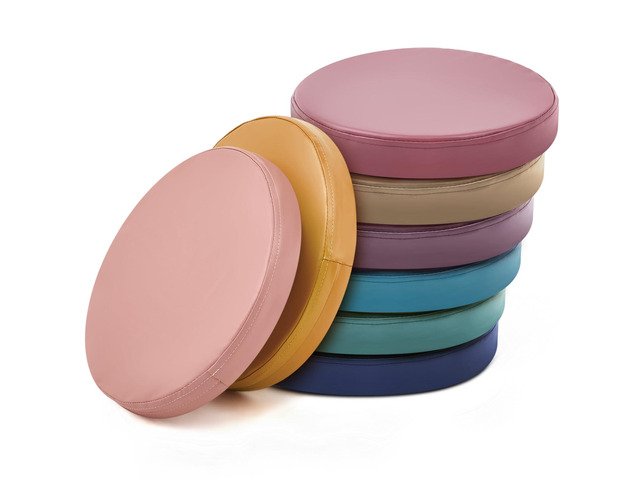 8 Pcs Floor Cushions Kids, Morandi Color, 13.8 x 13.8 x 2 Inch Extra Thick 2' Flexible Seating Classroom, Assorted Colored Floor Pillow, Soft Round...