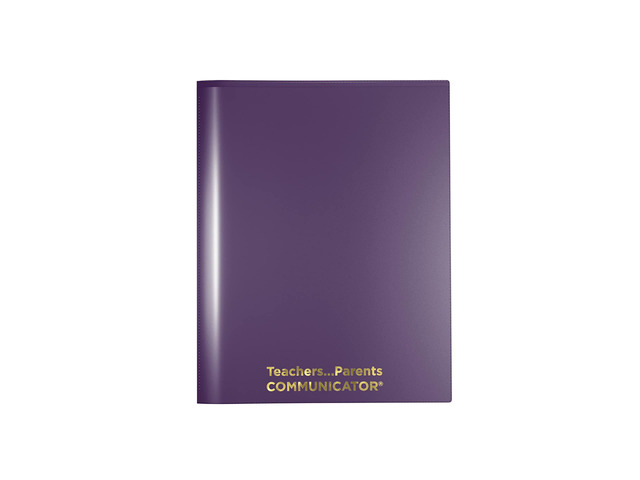 Folder English Communicator, Parent-Teacher Folder, Patented Tear-Resistant, Flexible Plastic, 2 Inside Pockets, 2 Exterior Sleeves, Letter Size...