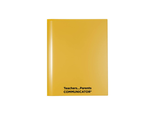 Folder English Communicator, Parent-Teacher Folder, Patented Tear-Resistant, Flexible Plastic, 2 Inside Pockets, 2 Exterior Sleeves, Letter Size...