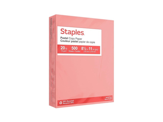Pastel Colored Copy Paper 8 1/2-Inch X 11-Inch Salmon 500/Ream, For Office, School & Home Colored multipurpose paper for office, school & home...