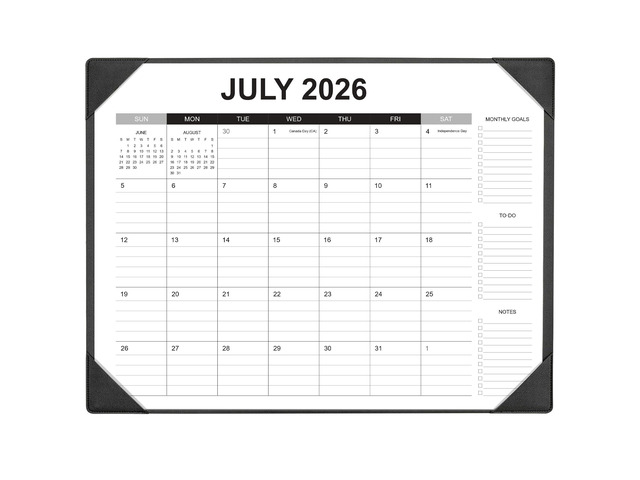 Desk Calendar 2026-2027 with Desk Mat 22' x 17' Large Desk Pad Calendar Runs from July 2026 to December 2027, Office Supplies Desktop Monthly...
