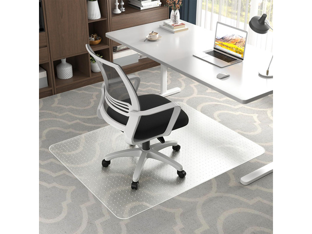 Chair Mat for Carpeted Floor,48''×36'' PVC Carpet Protector for Low Pile Carpets Heavy Duty Effective Grip Anti-Slip,Won't Crack,Easy to Clean for...